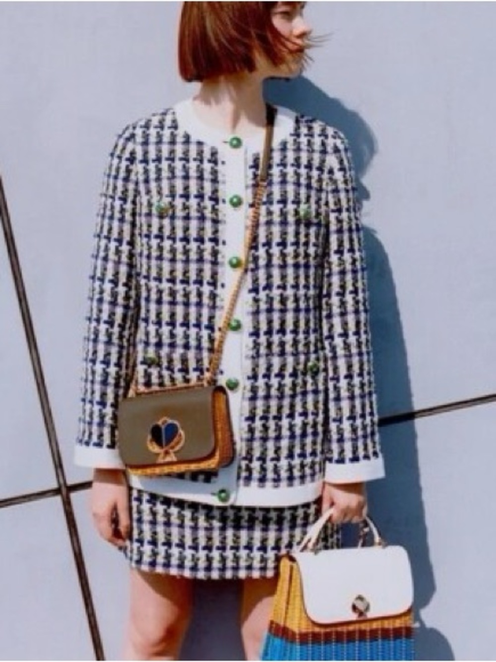 KATE SPADE Tweed Pattern Evening Jacket - Picture 2 of 13
